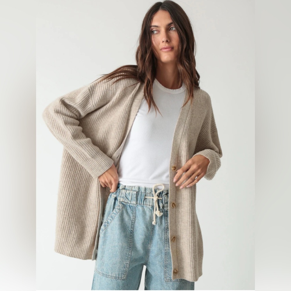 Electric & Rose Everyday‎ Cardigan
Oatmeal Heather Wool Cashmere Blend S
